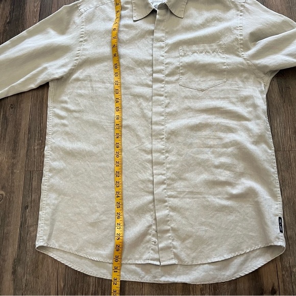 Armani Exchange AX Men’s Derey Philippe Light Gray Button Up Collar Shirt L - Picture 14 of 16